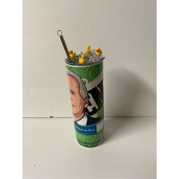 Biden The Quicker F***er upper paper towel handmade 20 oz stainless steel tumble - Picture 2 of 9